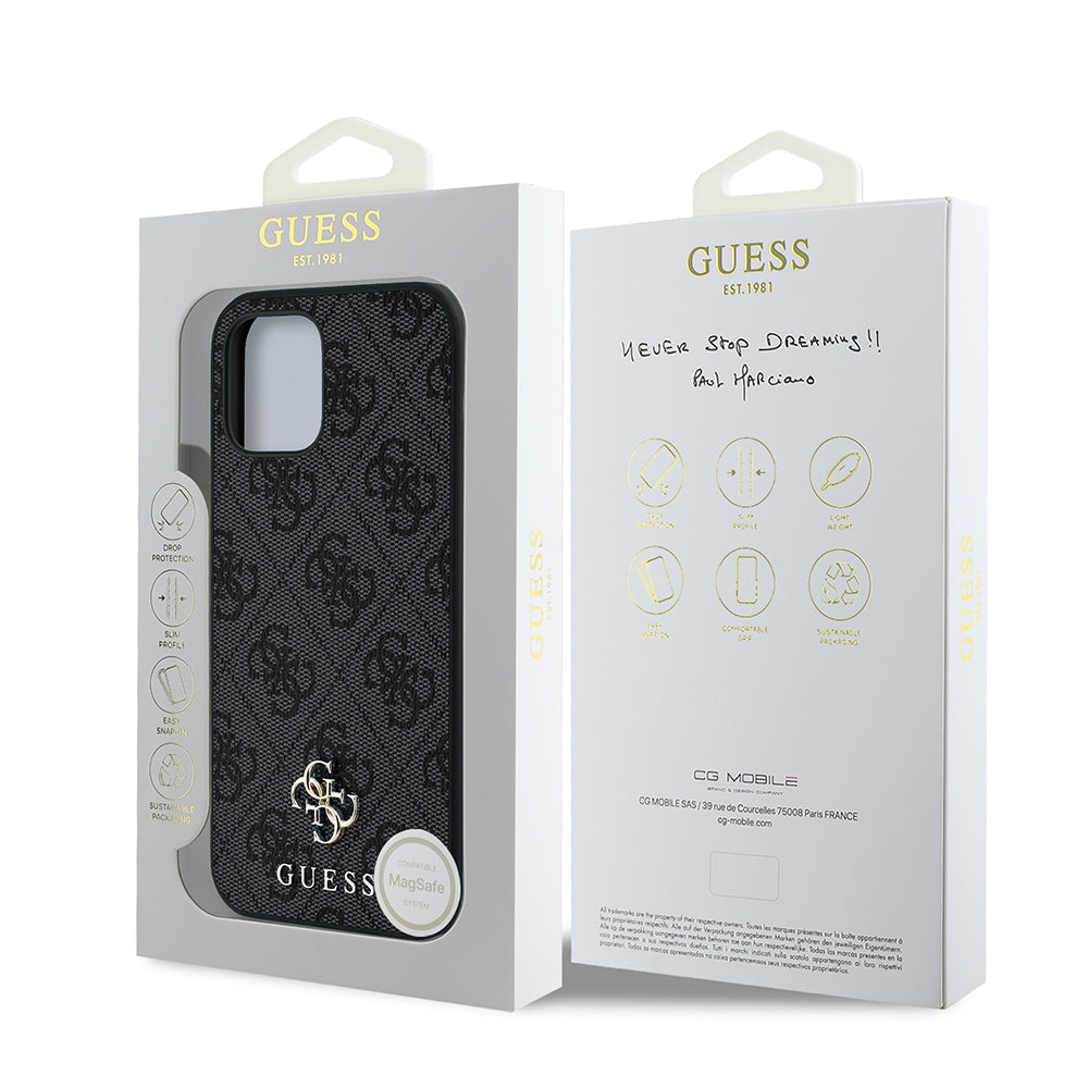 Guess iPhone 12 Pro Orjinal Lisanslı M-safe Şarj Özellikli Small 4G Classic Kılıf Guess iPhone 12 Pro Orjinal Lisanslı M-safe Şarj Özellikli Small 4G Classic Kılıf